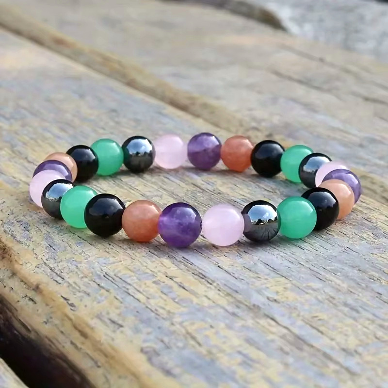 Handcrafted Mixed Gemstone Beaded Bracelet