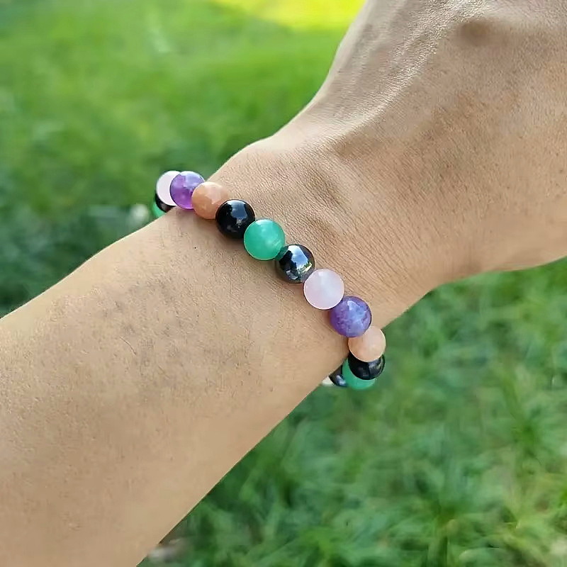 Handcrafted Mixed Gemstone Beaded Bracelet - Image 3
