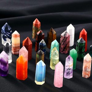 Natural Crystal Point Wand Obelisk Ornament