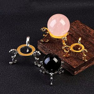 Metal Tripod Crystal Sphere Display Stand